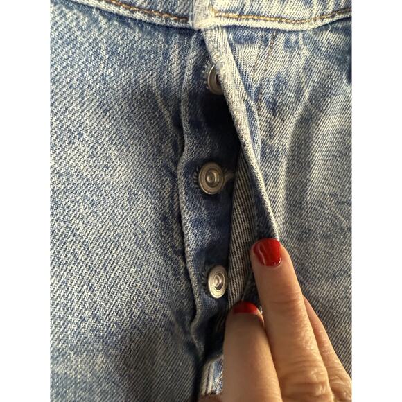 MOTHER Mens Stubbie Chaser Shoo! Wash Size 30 Ankle Jeans Button Fly Light Wash - Picture 5 of 14